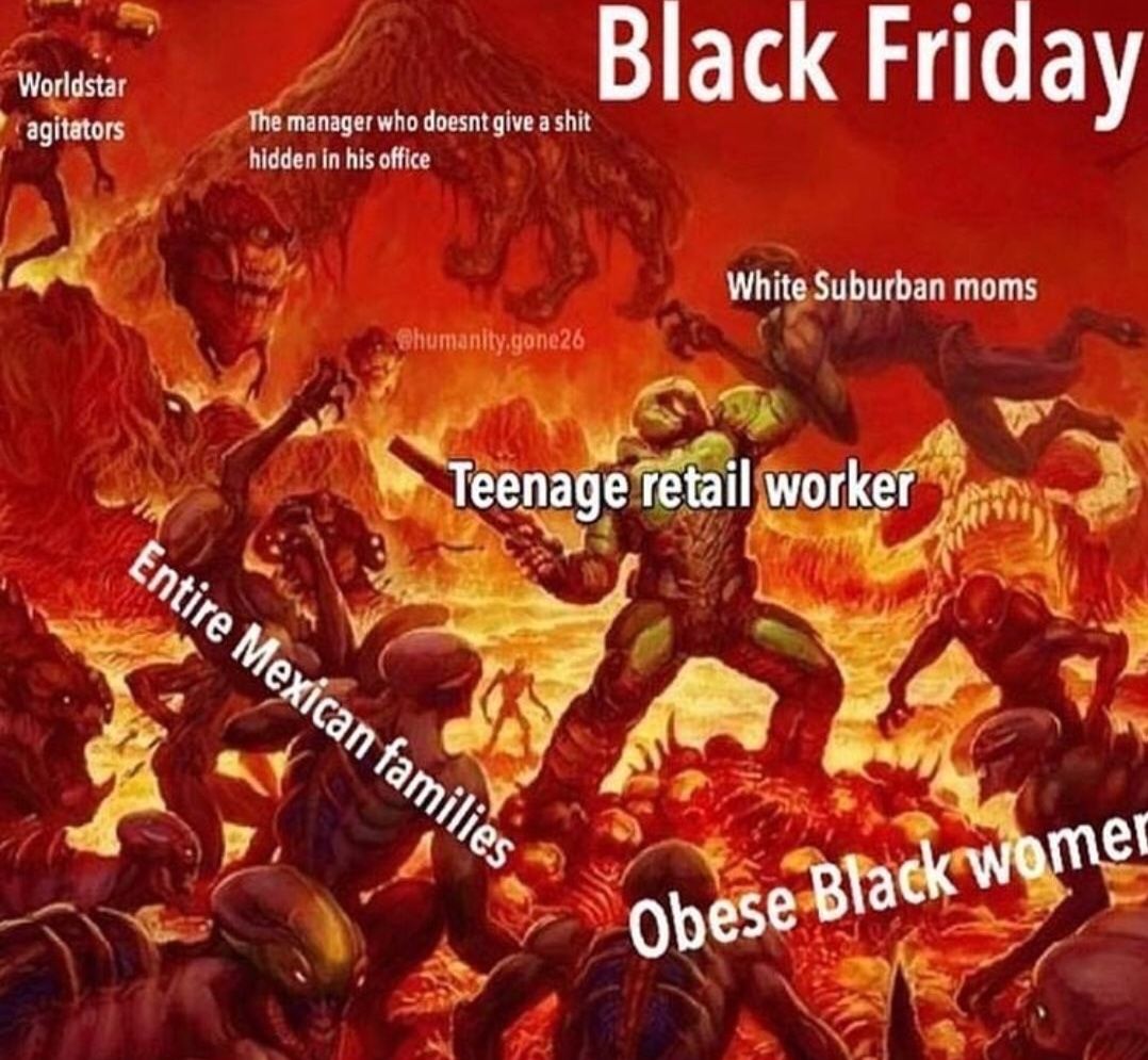 wik o Black Friday 2 agitators The manager who doesnt give a shit hidden in his office