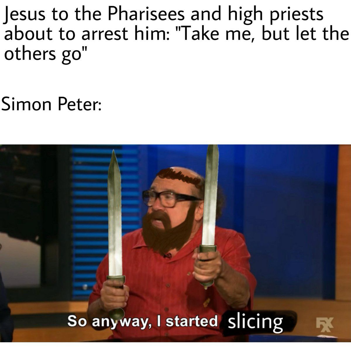 Jesus to the Pharisees and high priests about to arrest him Take me but let the others go Simon Peter SIETIE A IS ETLCG I el T