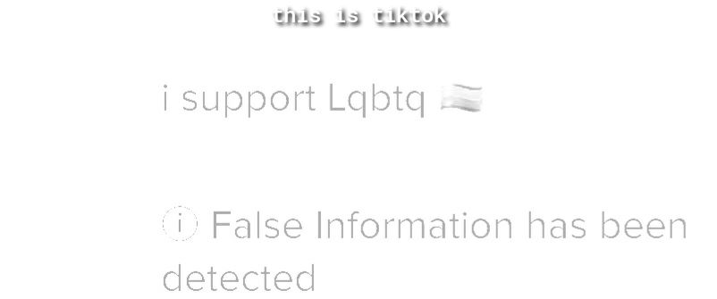 LITIS I SR SKLDKY i support Lgbtq i False Information has been detected