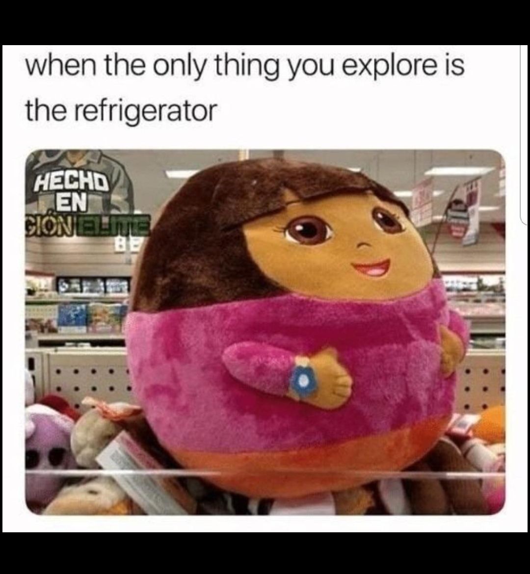 when the only thing you explore is the refrigerator