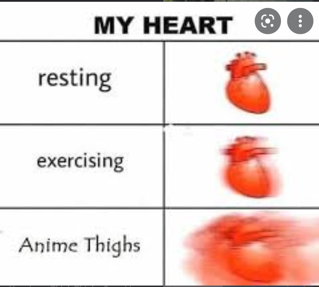 MY HEART resting exercising Anime Thighs