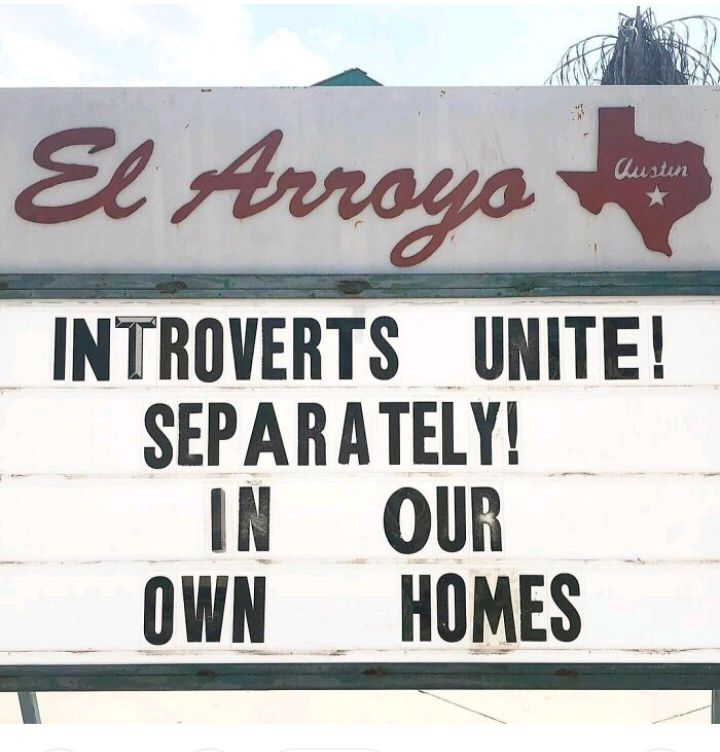 il INTROVERTS UNITE SEPARATELY IN OUR OWN HOMES