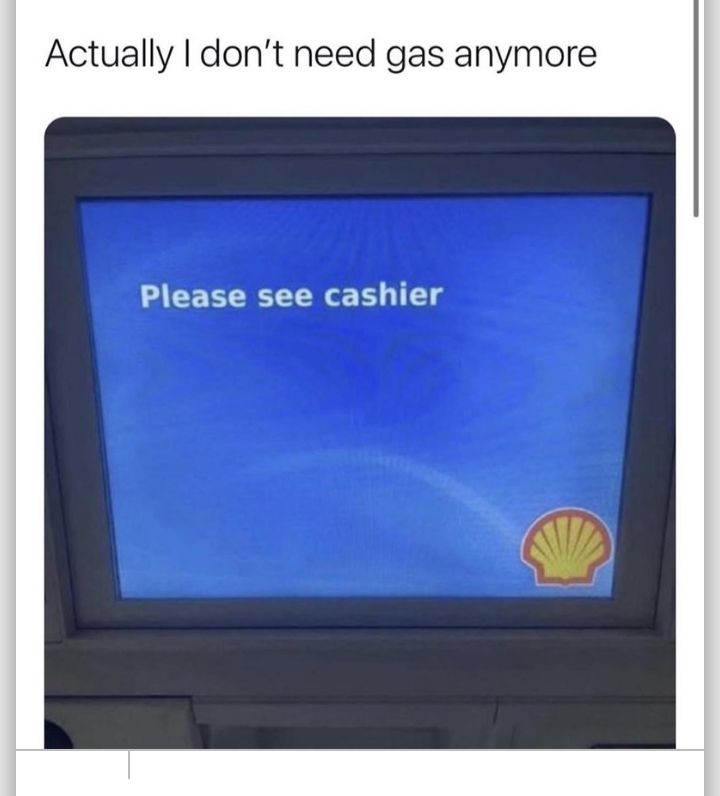 Actually dont need gas anymore Please see cashier