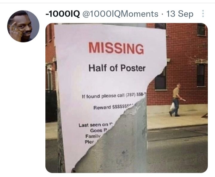 10001Q 1000IQMoments 13 Sep MISSING Half of Poster