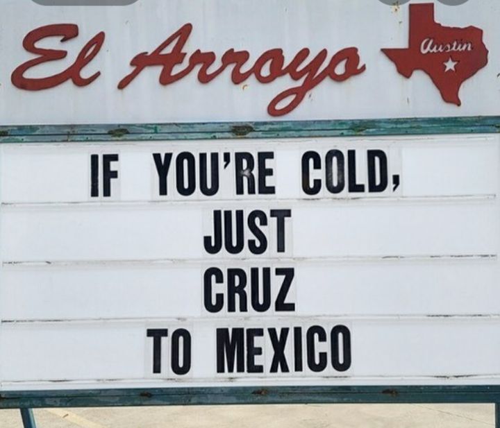 Et Arnays TP IF YOURE COLD JUST i CRUZ T0 MEXIGO