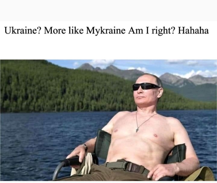 Ukraine More like Mykraine Am I right Hahaha