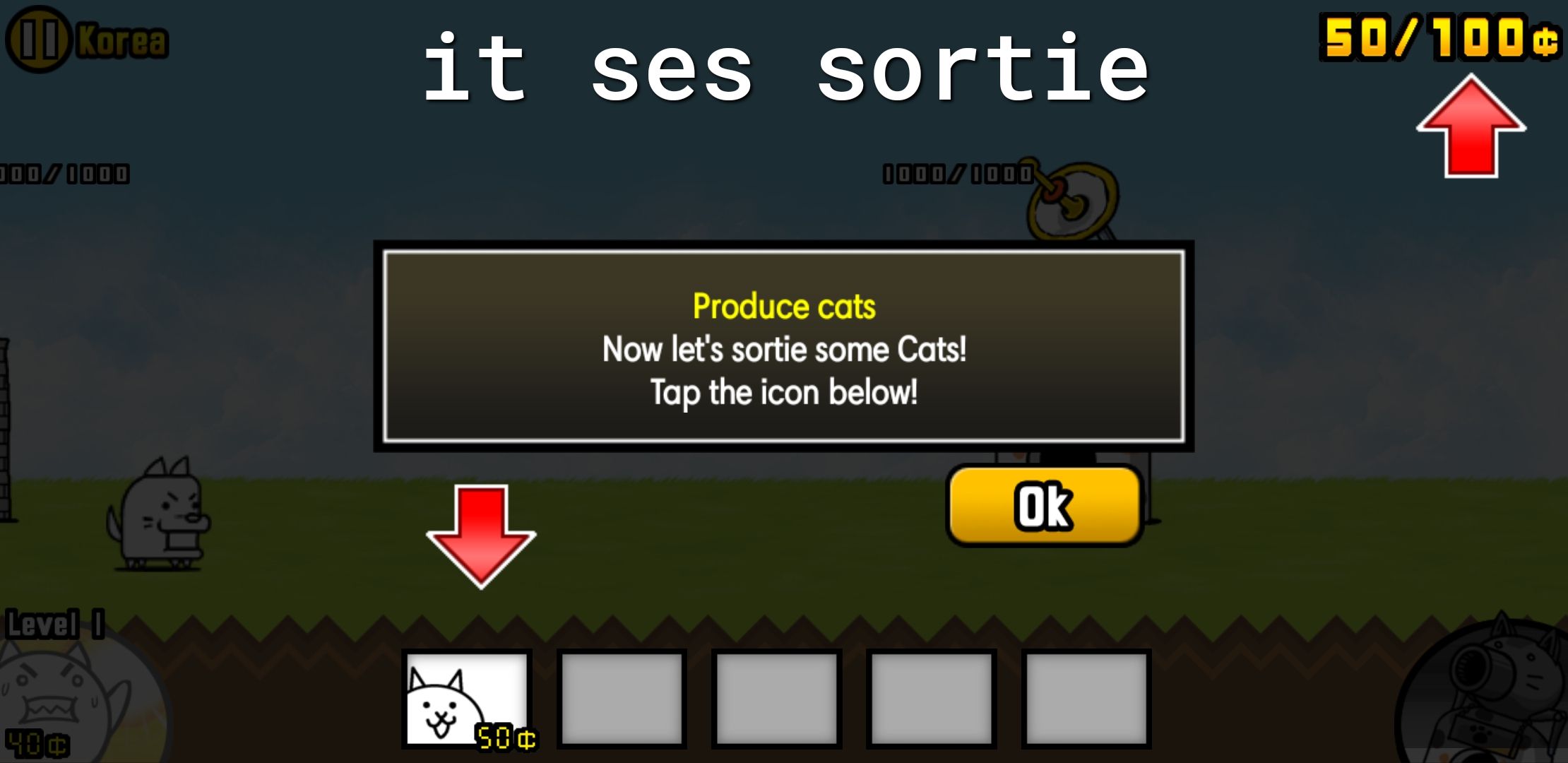 it ses sortie S oo TN o011 Now lets sortie some Cats Tap the icon below A B BN