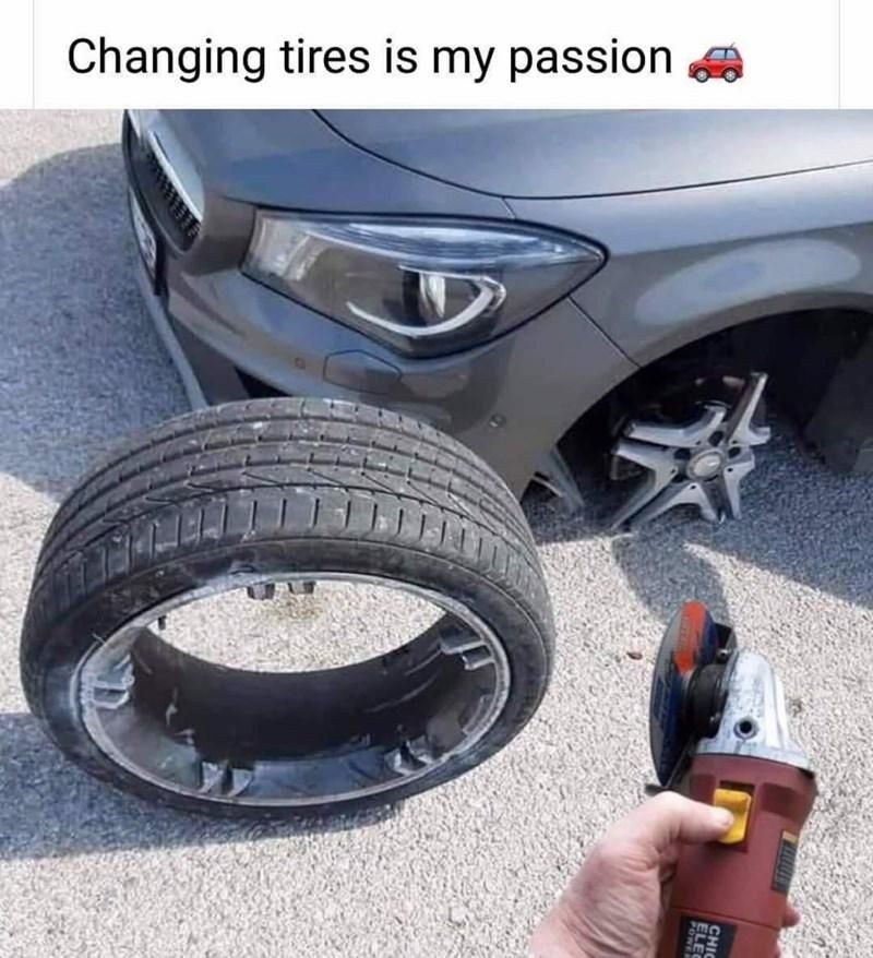 Changing tires is my passion 5