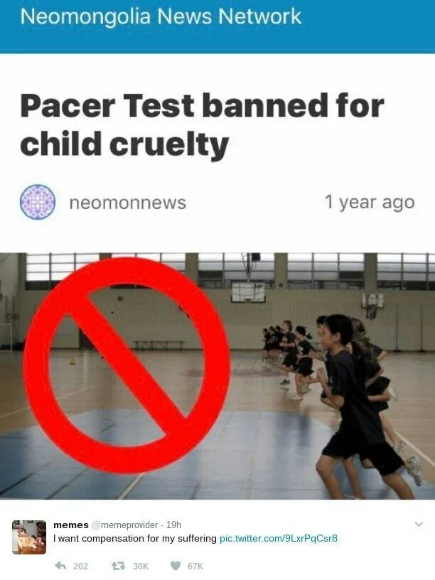 lia News Network Pacer Test banned for child cruelty t neomonnews 1year ago memes memeprovider 19 q 1 want compensation for my suffering pictwittercomSLxrPqCsr8