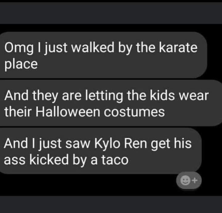 Omg just walked by the karate place And they are letting the kids wear their Halloween costumes iNaTe RNV S VA Y o s T We 1 1S Y o Cle oA R Te0 D