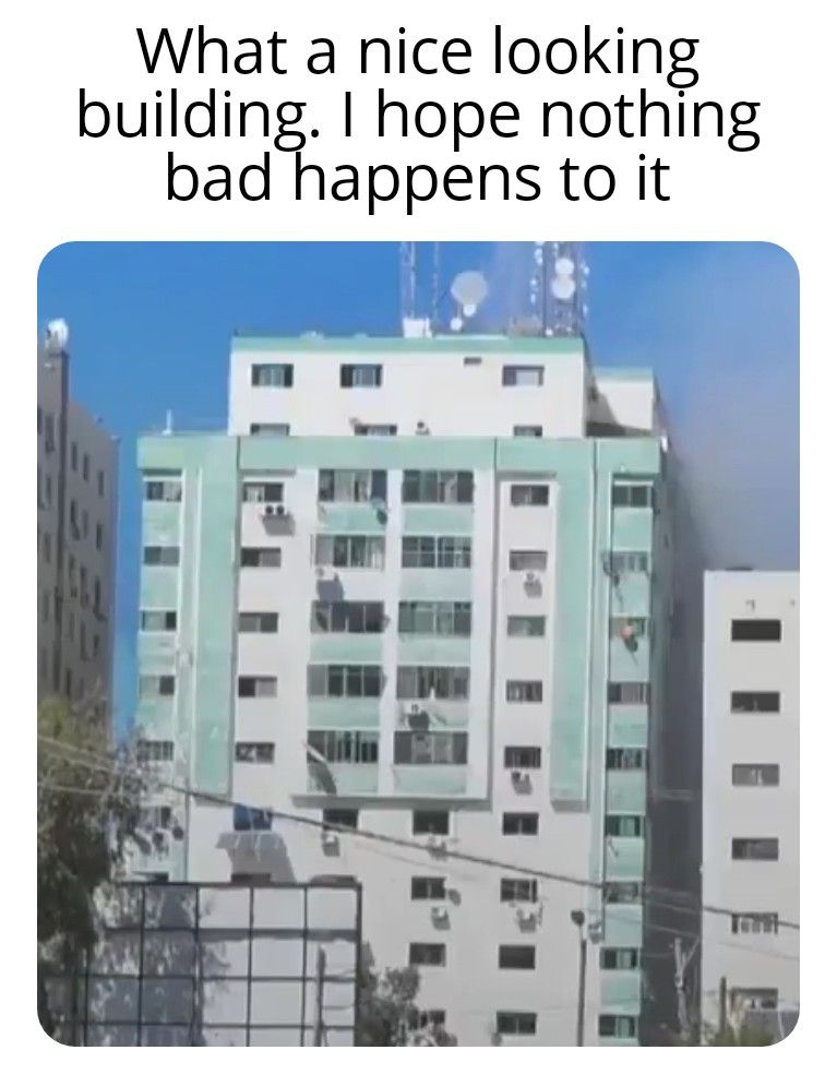 What a nice looking building hope nothing bad happens to it