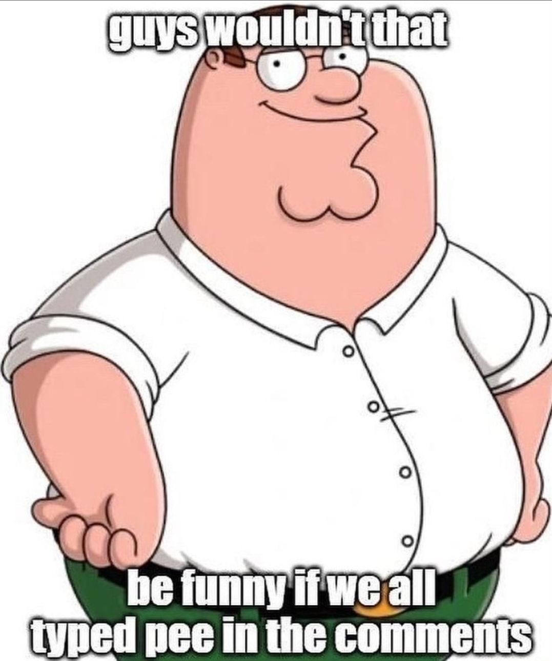 d typed pee in the comments