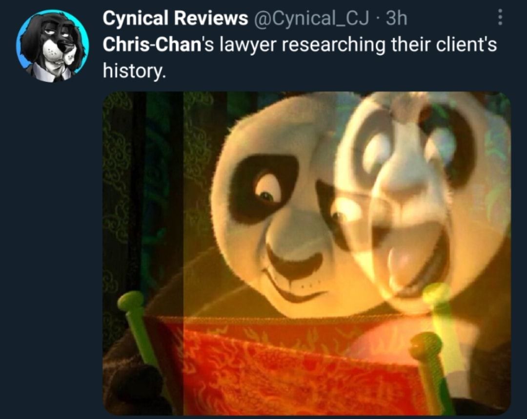 Cynical Reviews Cynical_CJ 3h P AR lawyer researching their clients history