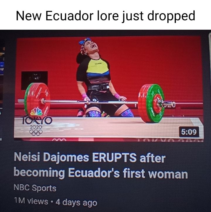 New Ecuador lore just dropped i AN SNy Neisi Dajomes ERUPTS after becoming Ecuadors first woman NBC Sports 1M views 4 days ago