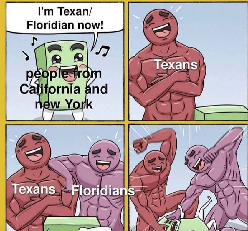 Im Texan Floridian now