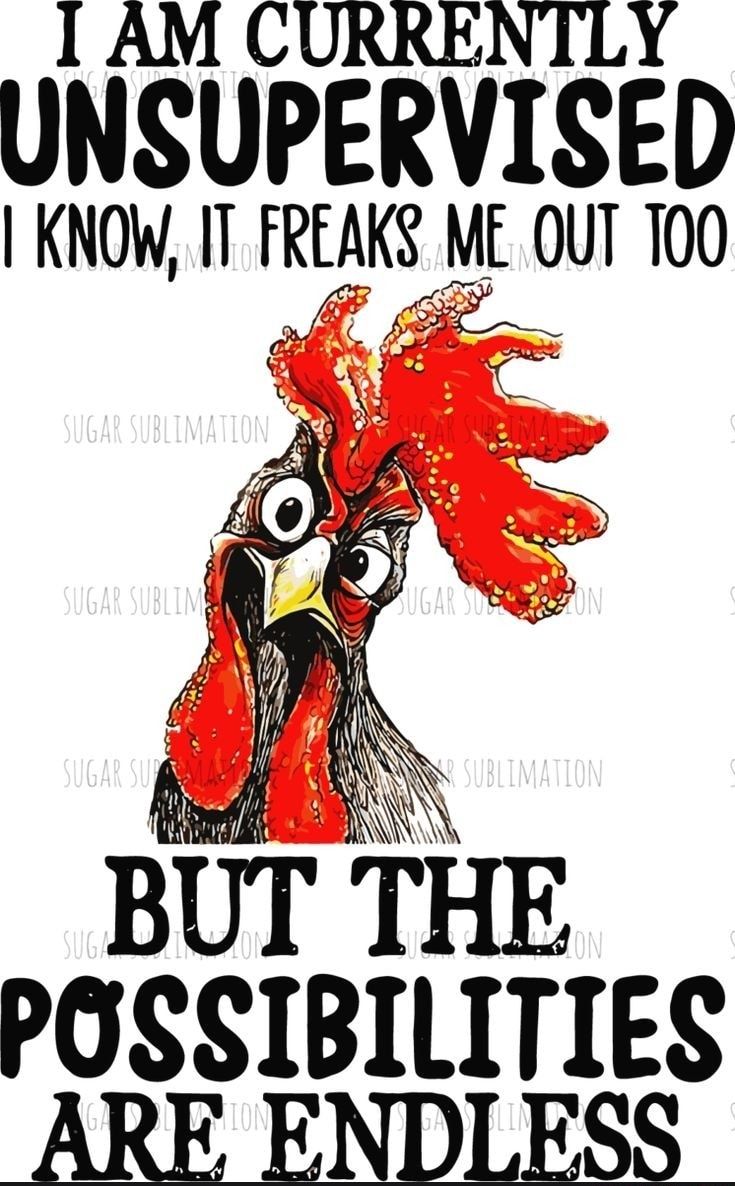 I AM CURRENTLY UNSUPERVISED KNOW IT fRAKS ME OUT 100 i UT THE POSSIBILITIES ARE ENDLESS