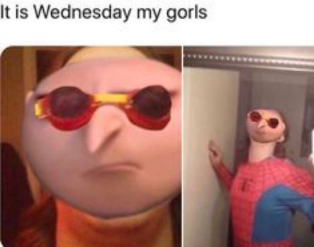 It is Wednesday my gorls