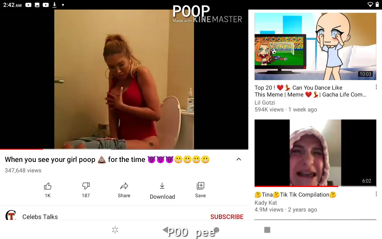 22w B O L EEMASTER Top 20 Can You Dance Like This Meme Meme Gacha Life Com Lil Gotzi 594K views 1 week ago When you see your girl poop for the time 347648 views 16 5 v 1K 187 Share Download Save Tina Tik Tik Compilation Kady Kat 49M views 2 years ago Celebs Talks