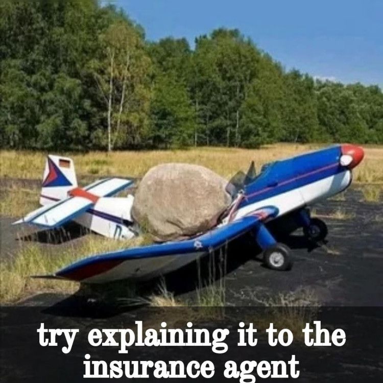 b Dl e try explaining it to the insurance agent