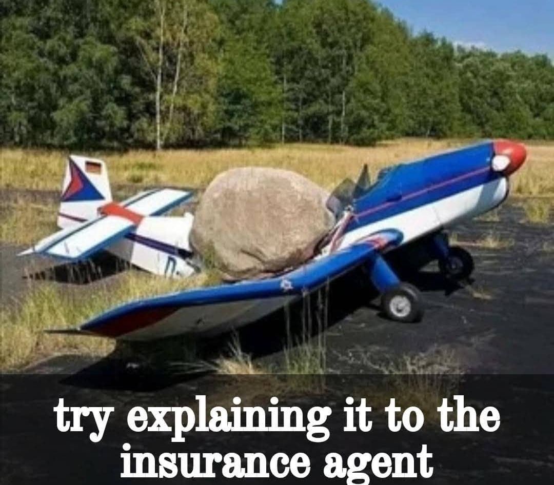 try explaining it to the insurance agent