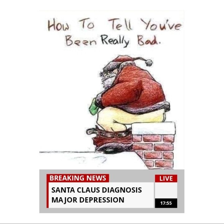 How To Tell Youve Bean ROy KAA BREAKING NEWS SANTA CLAUS DIAGNOSIS MAJOR DEPRESSION