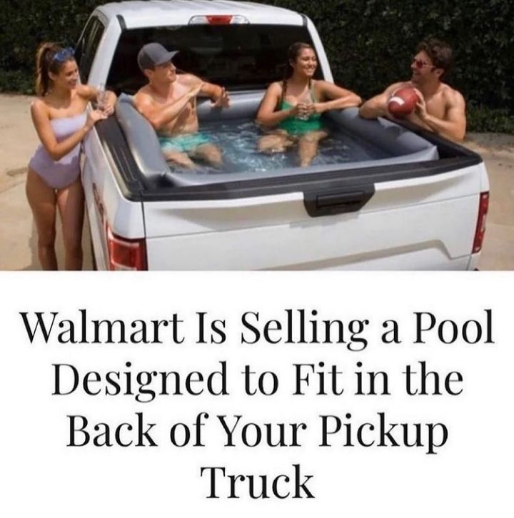 Walmart Is Selling a Pool Designed to Fit in the Back of Your Pickup Truck