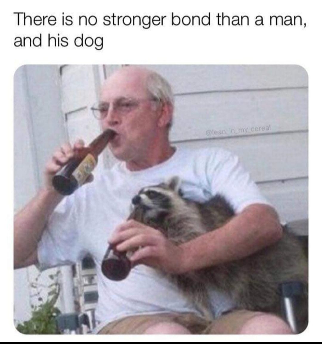 There is no stronger bond than a man and his dog