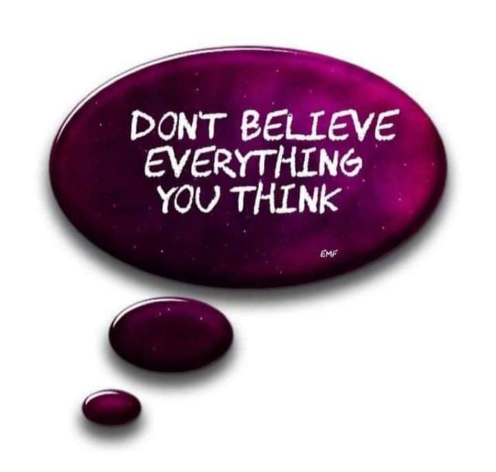 DONT BELIEVE EVERYTHING YOU THINK