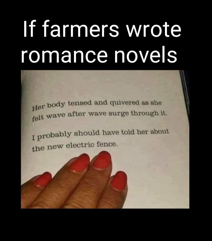 If farmers wrote romance novels