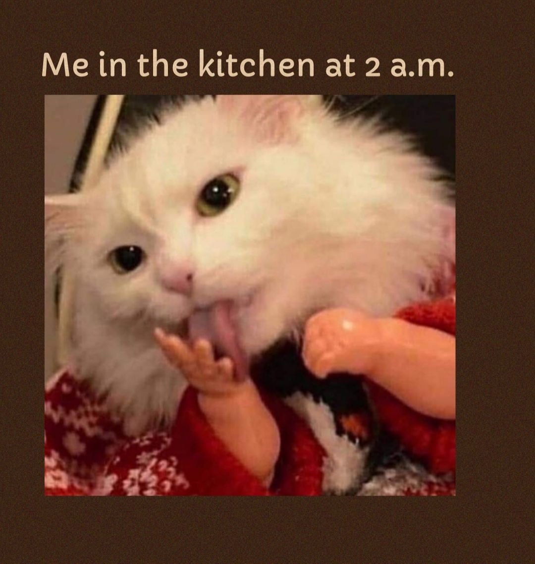 Me in the kitchen at 2 am