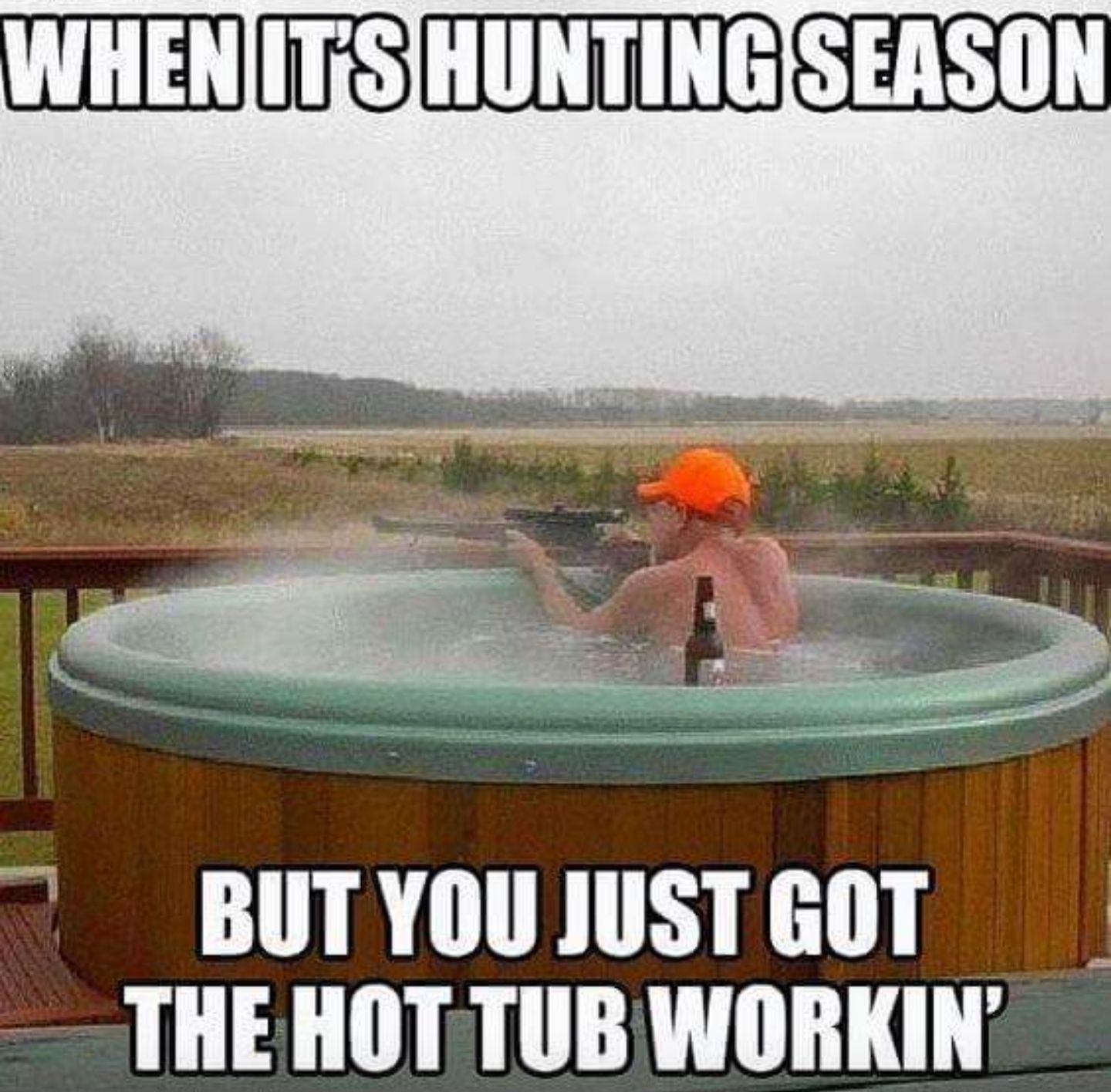 BUTYOUJUSTGOT THEHOT TUB WORKIN