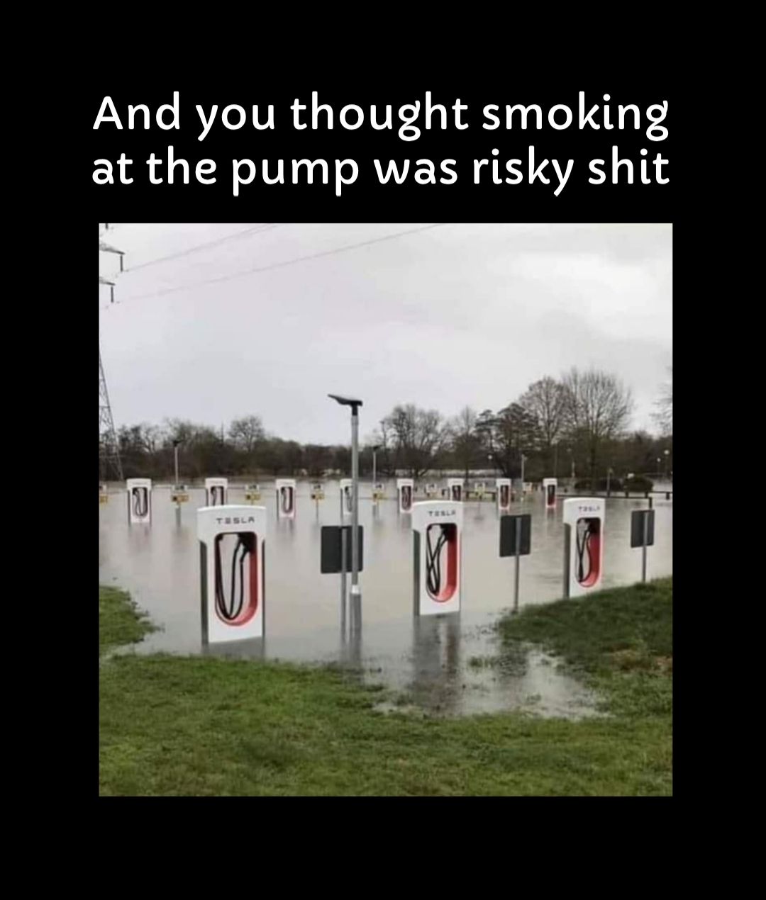 And you thought smoking at the pump was risky shit