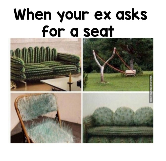 When your ex asks for a seat