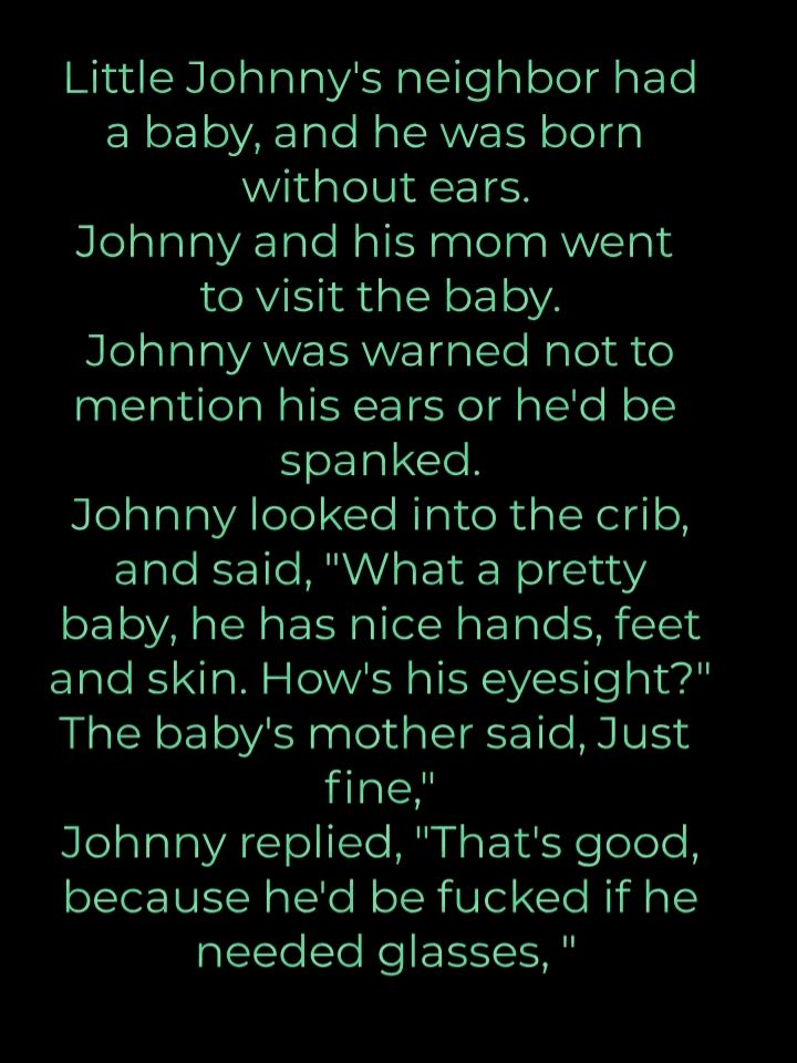 WindNIelalalalVaRalclIealoleldatlo ENeE oA Talo N aSAVYE R oTel gl WiidalelO1 HEISSH NlelalalalVA TaleNal Naalelaa RV lnlH to visit the baby Nlela e Ta VANV dgtcle Male i o mention his ears or hed be L1 Cleh NelalalaYAlelel le RigiveRu gl Rel gl o Elale Et 1le RV oot Wl g1unY baby he has nice hands feet EYale B 1o Wi o WA TSRV SIS o ol el The babys mother said Just fine NlelalalaVA Gl olllle B Nl 