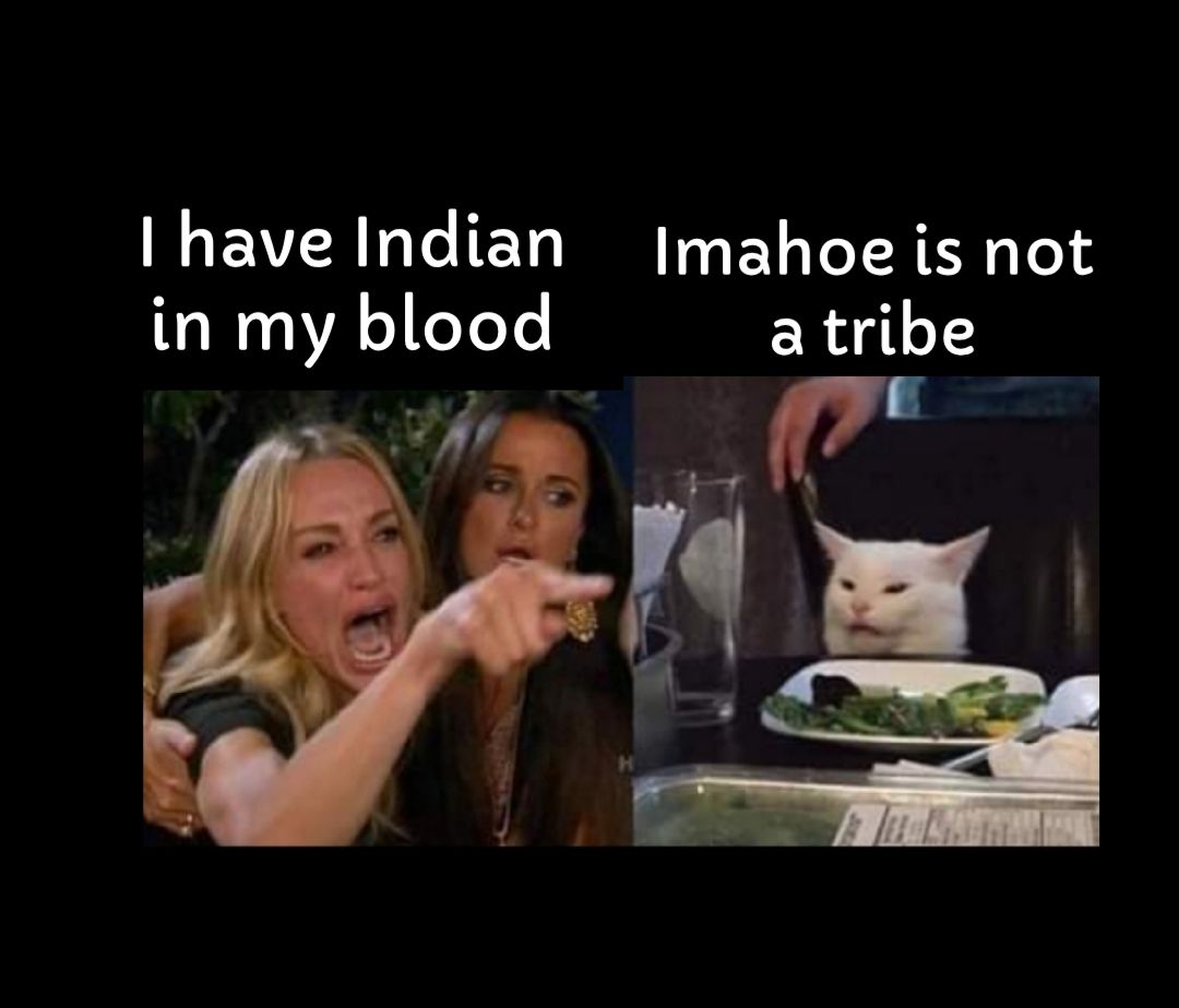 have Indian Imahoe is not in my blood atribe 7 o