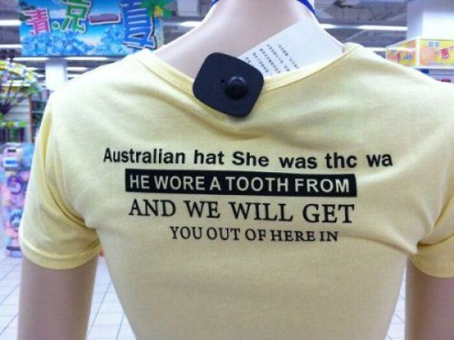 Australian hat She was thc wa AND WE WILL GET YOUOUT OF HEREIN