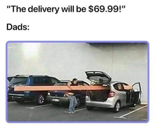 The delivery will be 6999 Dads