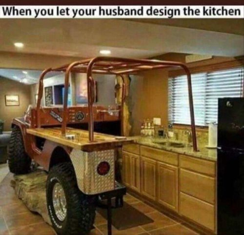 When you let your husband design the kitchen