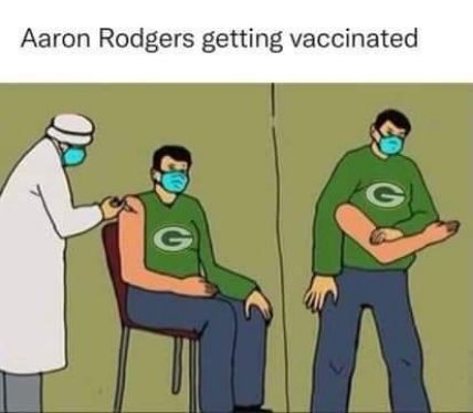 Aaron Rodgers getting vaccinated