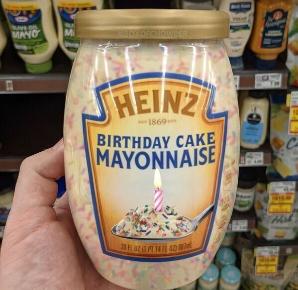 BIRTHDAY CAKE MAYONNAISE