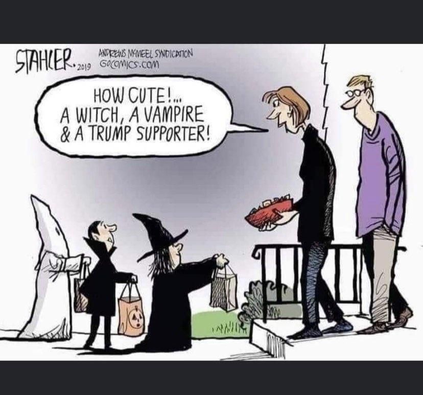 H R HNPREAS WVEEL SNDICHTION s209 GOGNICSCOM HOW CUTE A WITCH A VAMPIRE A TRUMP SUPPORTER