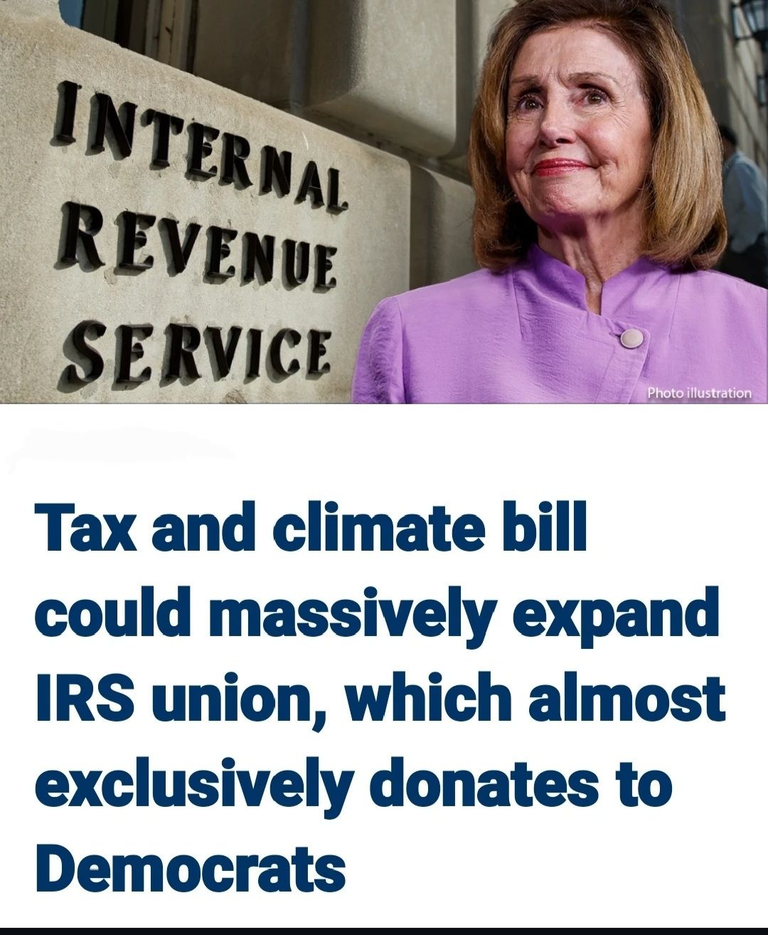 Tax and climate bill could massively expand IRS union which almost exclusively donates to Democrats