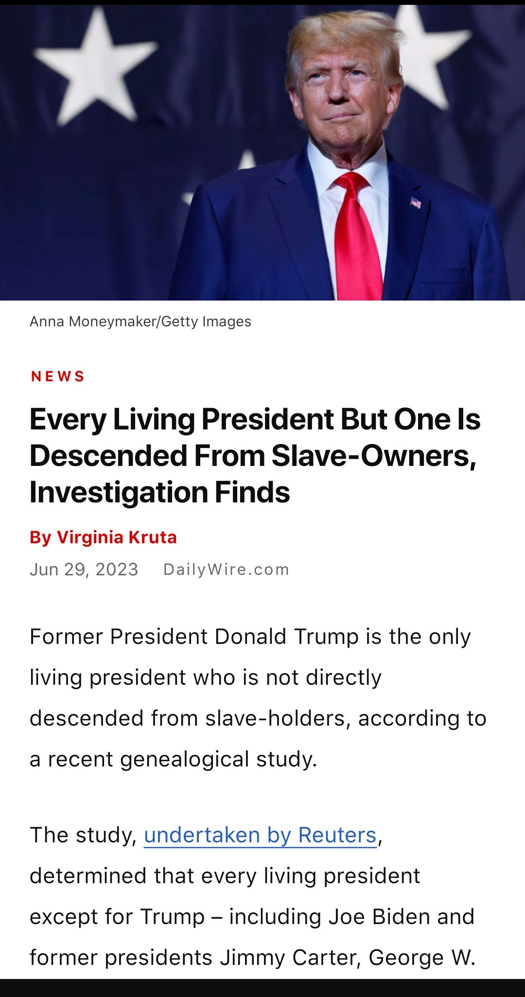 Every Living President But One Is Descended From Slave Owners Investigation Finds Jun 29 2023 Former President Donald Trump is the only living president who is not directly descended from slave holders according to a recent genealogical study The study undertaken by Reuters determined that every living president except for Trump including Joe Biden and former presidents Jimmy Carter George W