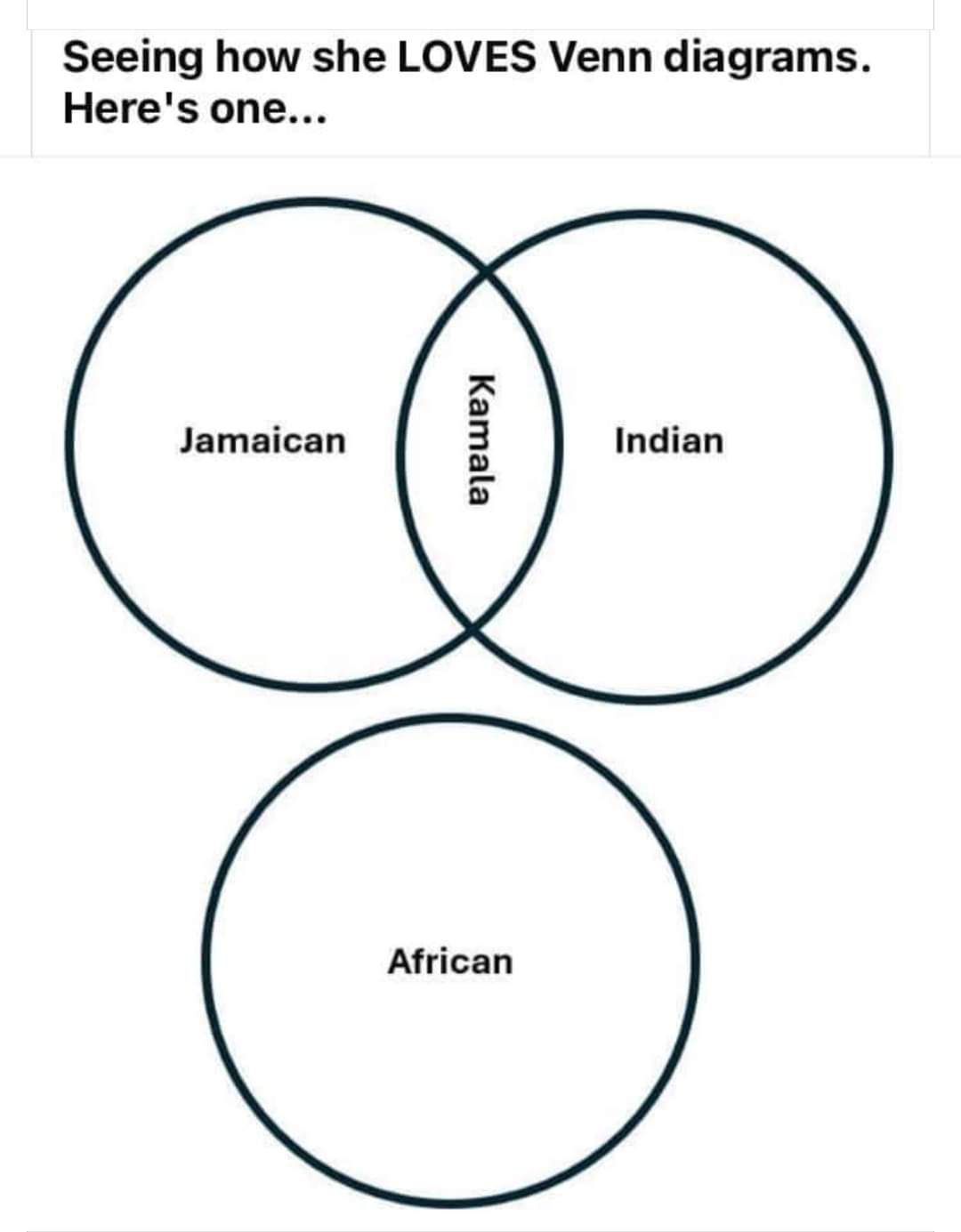 Seeing how she LOVES Venn diagrams Heres one Jamaican