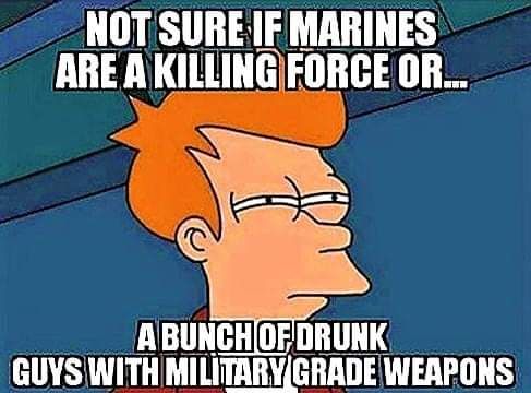 NOT SURE IF MARINES ARE AKILLINGFORCE OR N Y RS T s l_ AT T OTAN T T GUYSWITHMILITARYGRADEWERPONS