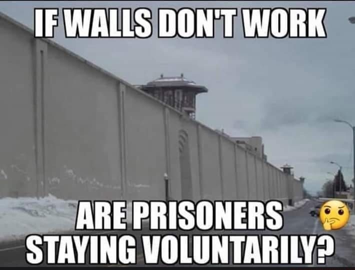 IEWALLSDONIRWORK AREPRISONERS STAYING VOLUNTARILY