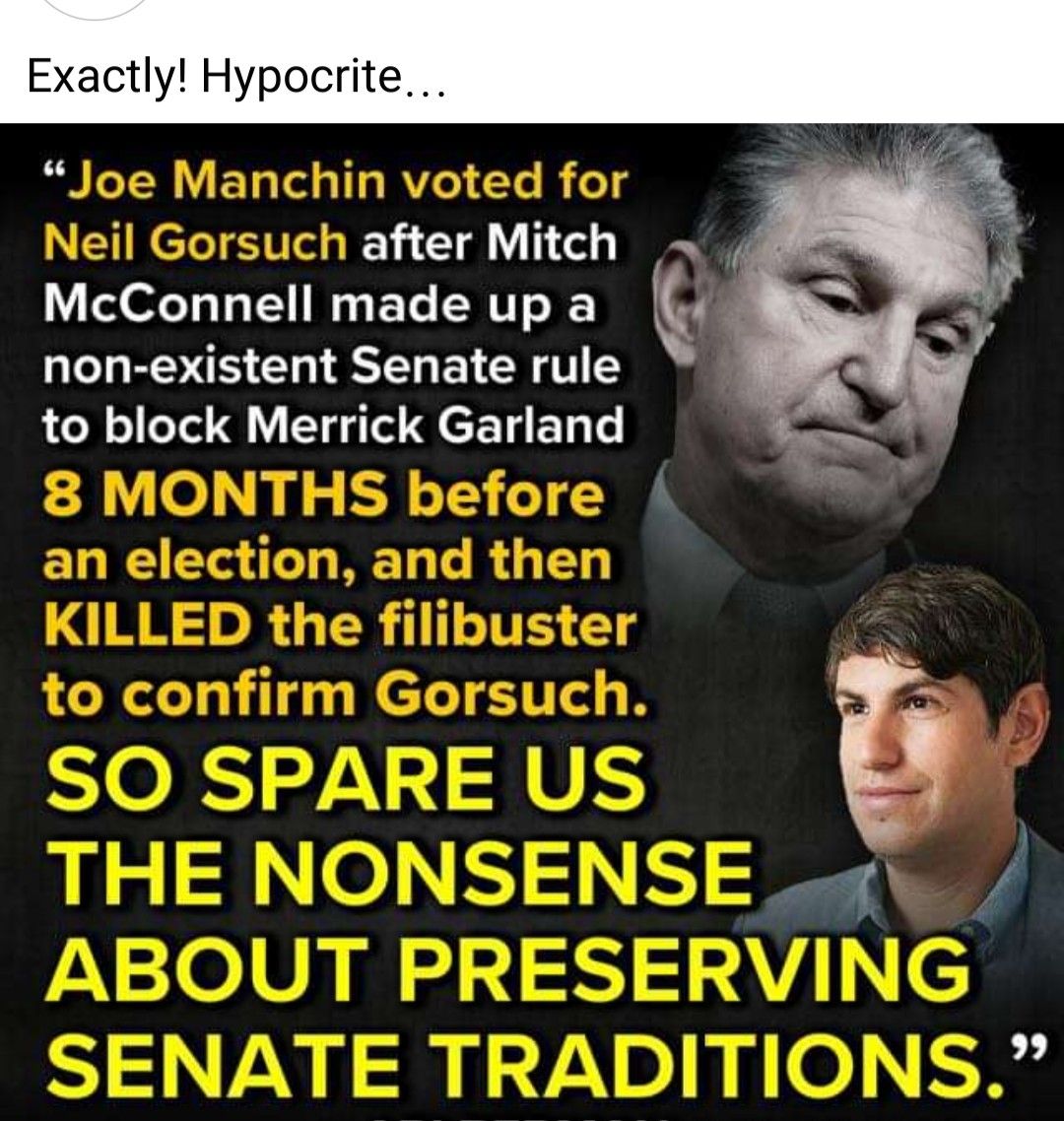 Exactly Hypocrite h after Mitch ooCeTa Ta 1 0 s Te ERTT o non existent Senate rule to block Merrick Garland 9