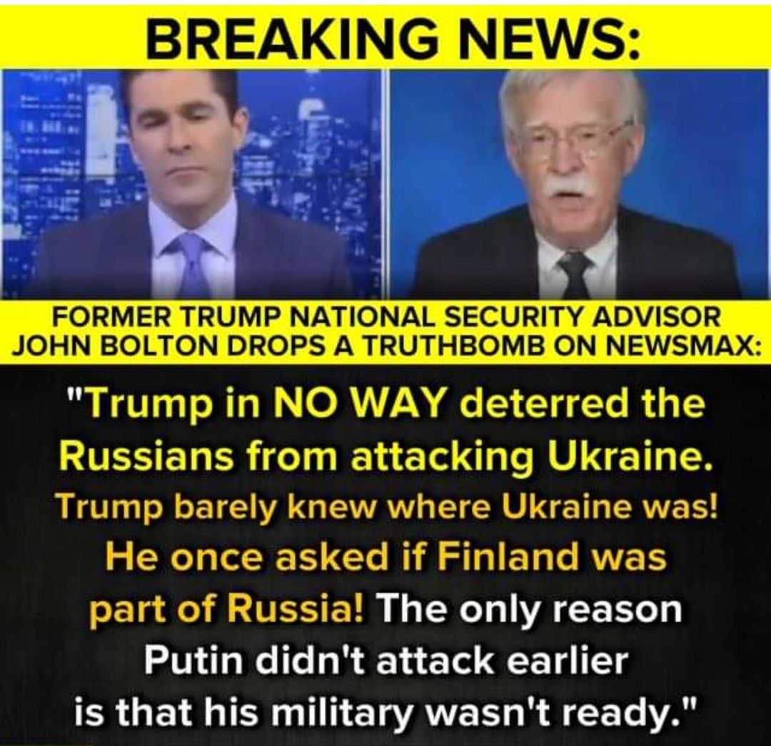 FORMER TRUMP NATIONAL SECURITY ADVISOR JOHN BOLTON DROPS A TRUTHBOMB ON NEWSMAX Trump in NO WAY deterred the Russians from attacking Ukraine LR Ll s R ELCHATGE AN TR T ERVE T o SR R I CE R R A ELR L RAVES SETa il SVETE L B Wl o A E oy Putin didnt attack earlier R GE NN CLAYE R R S R A