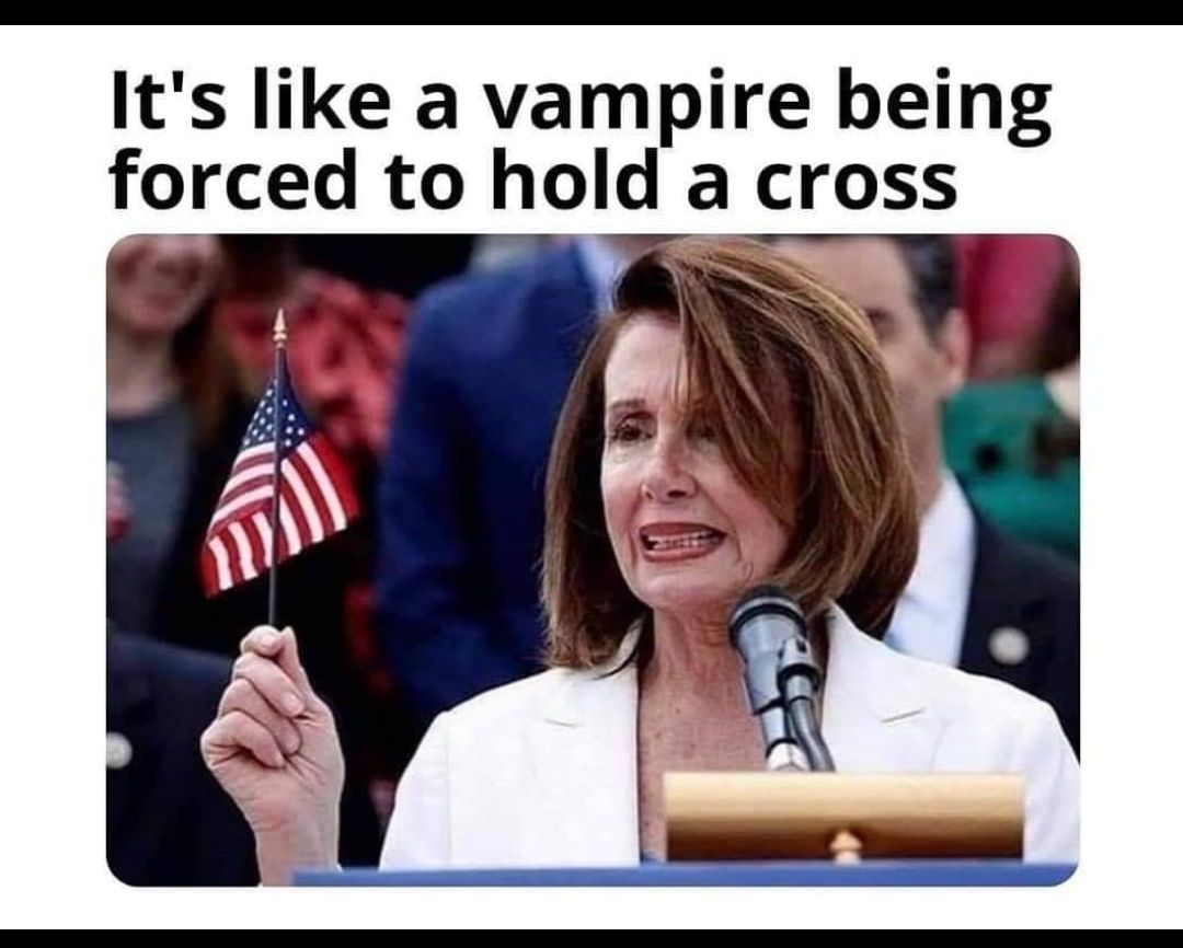 Its like a vampire being forced to hold a cross