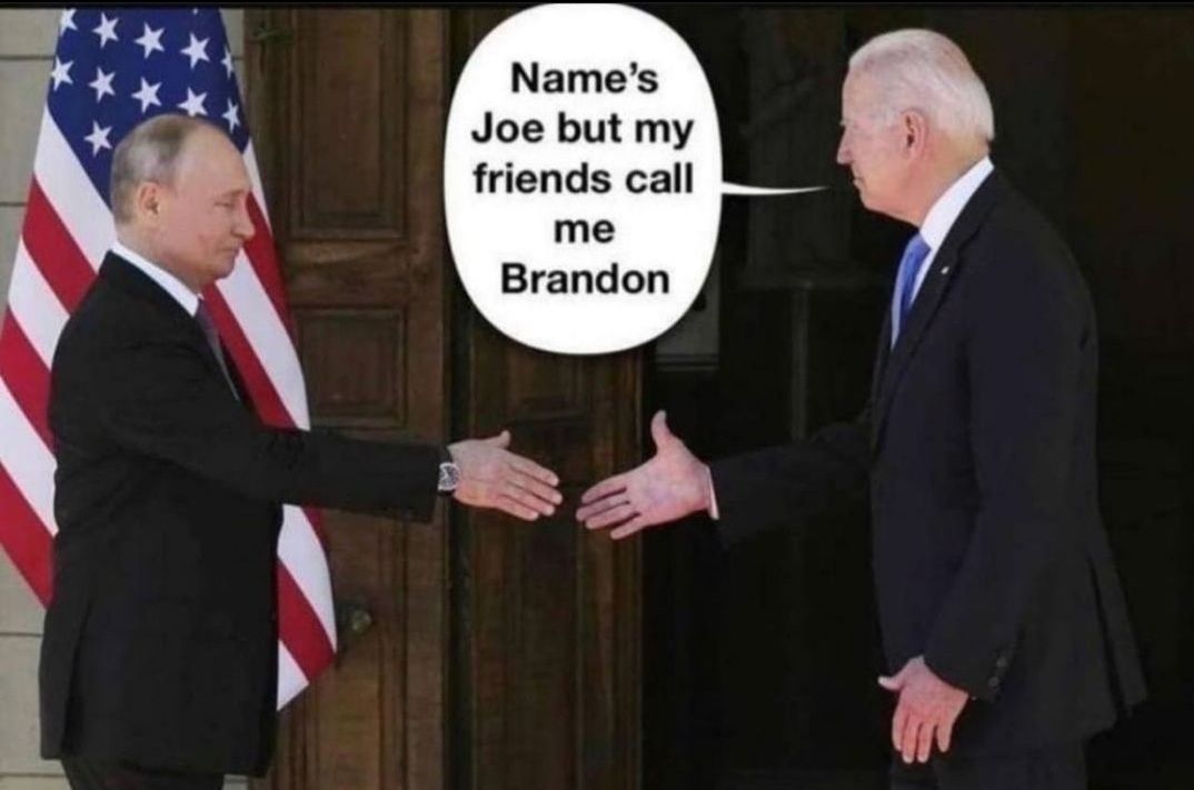 Names Joe but my friends call me Brandon